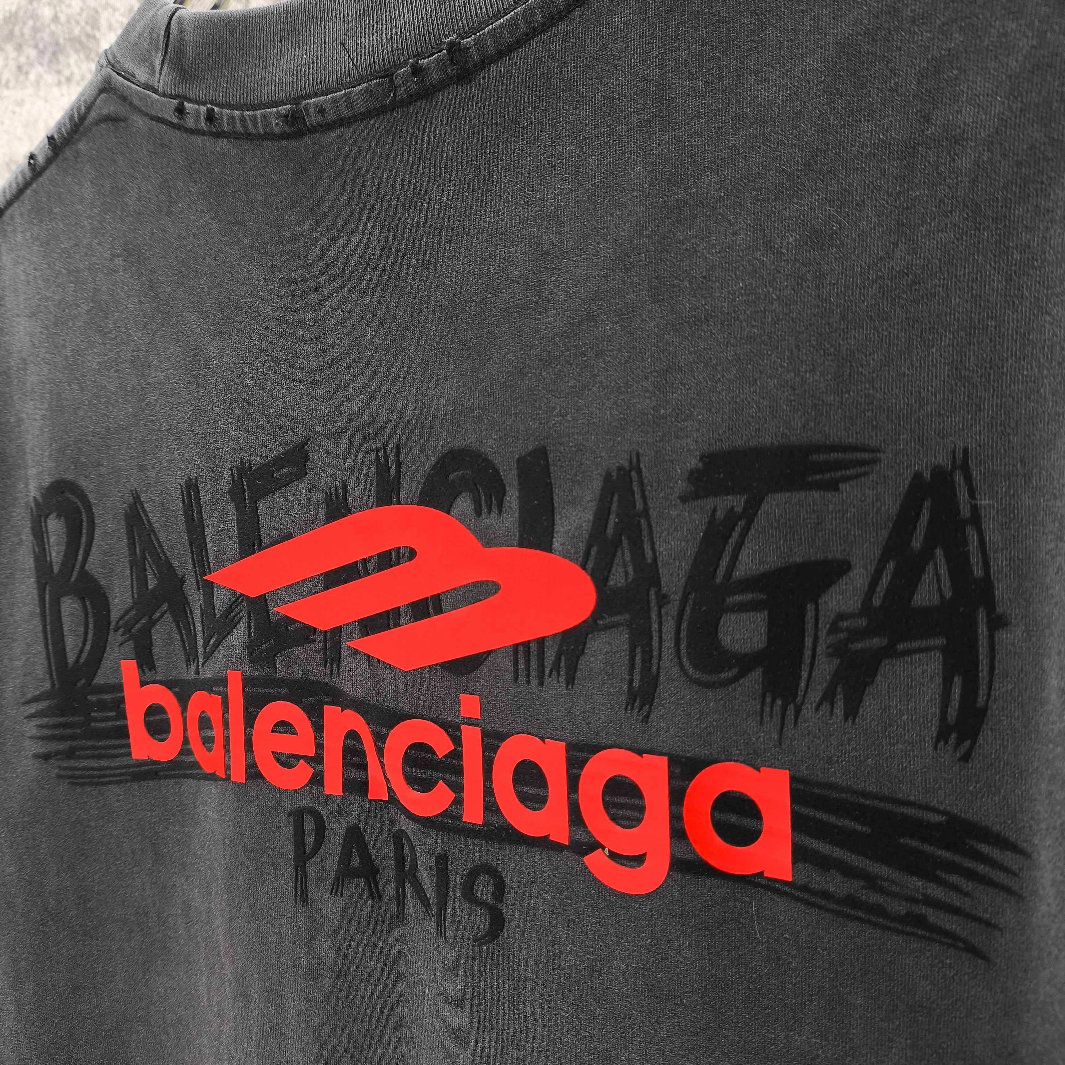 BAL* 2026 New Arrival 320g logo t Same Style Size S M L XL XXL Black White